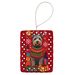 Glen Of Imaal Terrier Holiday Christmas Porcelain Ornament Christmas Tree Hanging Decorations For Home Christmas Holiday, Rectangle, Gift, Multicolor_maomaolike.com