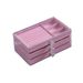 Three-layer Storage Bo, Drawer-style, Large Capacity, Anti-oidation, Earrings, Rings, Necklaces, Bracelets, Jewelry_maomaolike.com