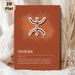 Amazigh Tilalli Symbol Painting Poster, Warm Terracotta-toned Minimalist Typographic Poster, Cultural Heritage Decor Suitable For Living Room, Study_maomaolike.com