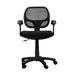 Techni Mobili Black Midback Mesh Task Office Chair With Adjustable Height And Lumbar Support_maomaolike.com