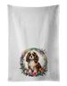 Cavalier Spaniel And Flowers Kitchen Towel Set Of 2 White Dish Towels Decorative Bathroom Hand Towel For Hand, Face, Hair, Yoga, Tea, Dishcloth, 19 X 28", White_maomaolike.com