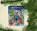 Chinese Crested Christmas Reindeer Porcelain Ornament Christmas Tree Hanging Decorations For Home Christmas Holiday, Rectangle, Gift, Multicolor_maomaolike.com