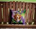 Nova Scotia Duck Tolling Retriever King Of Mardi Gras Throw Pillow Machine Washable, Indoor Outdoor Decorative Pillow For Couch, Bed Or Patio, 14Hx14W_maomaolike.com
