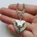 Fashion New Silver Color Heart Pendant Necklace Stainless Steel Retro Simple Personality Punk Style Men And Women_maomaolike.com