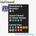 NYC Subway Station Guide Painting Poster, Vibrant Typographic Transit Info Poster, Clear Subway Route Reference Suitable For Home, Office And_maomaolike.com