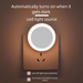 Smart Sensor Sleep Night Light Control LED Bedroom Wall Plug-in Energy-saving Children's Bedside Lamp_maomaolike.com
