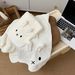 Cute Little White Rabbit 2026 New Thickened Coral Fleece Absorbent Quick-Dry Bathroom Hair Drying Cap Bath Towel_maomaolike.com