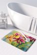 Orchids In Watercolor Memory Foam Kitchen Mat Machine Washable Anti-Fatigue Mat Cushion Comfort Bath Mat Or Kitchen Rug_maomaolike.com