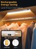 WILLED Warm Motion Sensor Cabinet Display 60 LED Touch Bar Wireless Rechargeable Battery Night Light_maomaolike.com