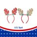 Christmas Headband Reindeer Antlers Clips Santa Claus Hats 12 Pcs_maomaolike.com