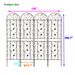 4 Pack Metal Garden Trellis 86.7" X 19.7" Rustproof Trellis For Climbing Plants Outdoor Flower Support Brown_maomaolike.com