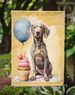 Weimaraner Happy Birthday Garden Flag Mailbox Flag Decorative Yard Flag Banner Outside Patio Artwork Yard Flower Beds, Garden Size, Multicolor_maomaolike.com