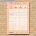 French Tooth Brushing Chart Painting Poster, Cute Pastel Cartoon-style Poster, Daily Oral Care Tracker With Smiling Teeth And Playful Accents_maomaolike.com