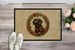 Labrador Retriever Christmas Flowers Doormat Front Door Mat Indoor Outdoor Rugs For Entryway, Non Slip Washable Low Pile, 24H X 36W_maomaolike.com