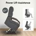 Power Lift Recliner Chair For Elderly, Recliner Chair With Massage & Heat, Electric Leather Lift Recliner Chair For Living Room With Side Pocket, Charcoal Gray_maomaolike.com