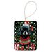 Poodle Christmas Porcelain Ornament Christmas Tree Hanging Decorations For Home Christmas Holiday, Rectangle, Gift, Multicolor_maomaolike.com