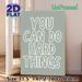 Motivational Quote Painting Poster, Minimalist Hand-drawn Text Poster, Inspirational Message To Boost Positivity, Ideal For Home Office And Workspace_maomaolike.com