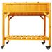 Elevated 8 Pocket Herb Garden Bed, Mobile Raised Customizable Wood Planter For Herbs, Vegetables, Flowers W/ Lockable Wheels, Storage Shelf, Drainage Holes_maomaolike.com