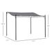 Outsunny 10' X 10' Steel Outdoor Pergola Gazebo, Patio Canopy With Weather-Resistant Fabric And Drainage Holes For Backyard Pool Deck Garden, Gray_maomaolike.com