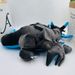 New Large 48cm Blue Sleepig Charizard Doll Toys Super Soft Pokemo Stuffed Aimal, Aime Plush Pillow Floor/Sofa_maomaolike.com