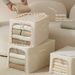 Dual Open Oxford Cloth Storage Box With Steel Frame, Stackable Foldable Clothes Organizer Bin For Wardrobe Quilt Blanket_maomaolike.com