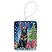 Belgian Sheepdog Christmas Reindeer Porcelain Ornament Christmas Tree Hanging Decorations For Home Christmas Holiday, Rectangle, Gift, Multicolor_maomaolike.com