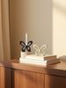 1pc Small Fresh Style Butterfly Shape Design Ceramic Candle Holder Can Be Used As An Ornament To Display The Candle Holder_maomaolike.com