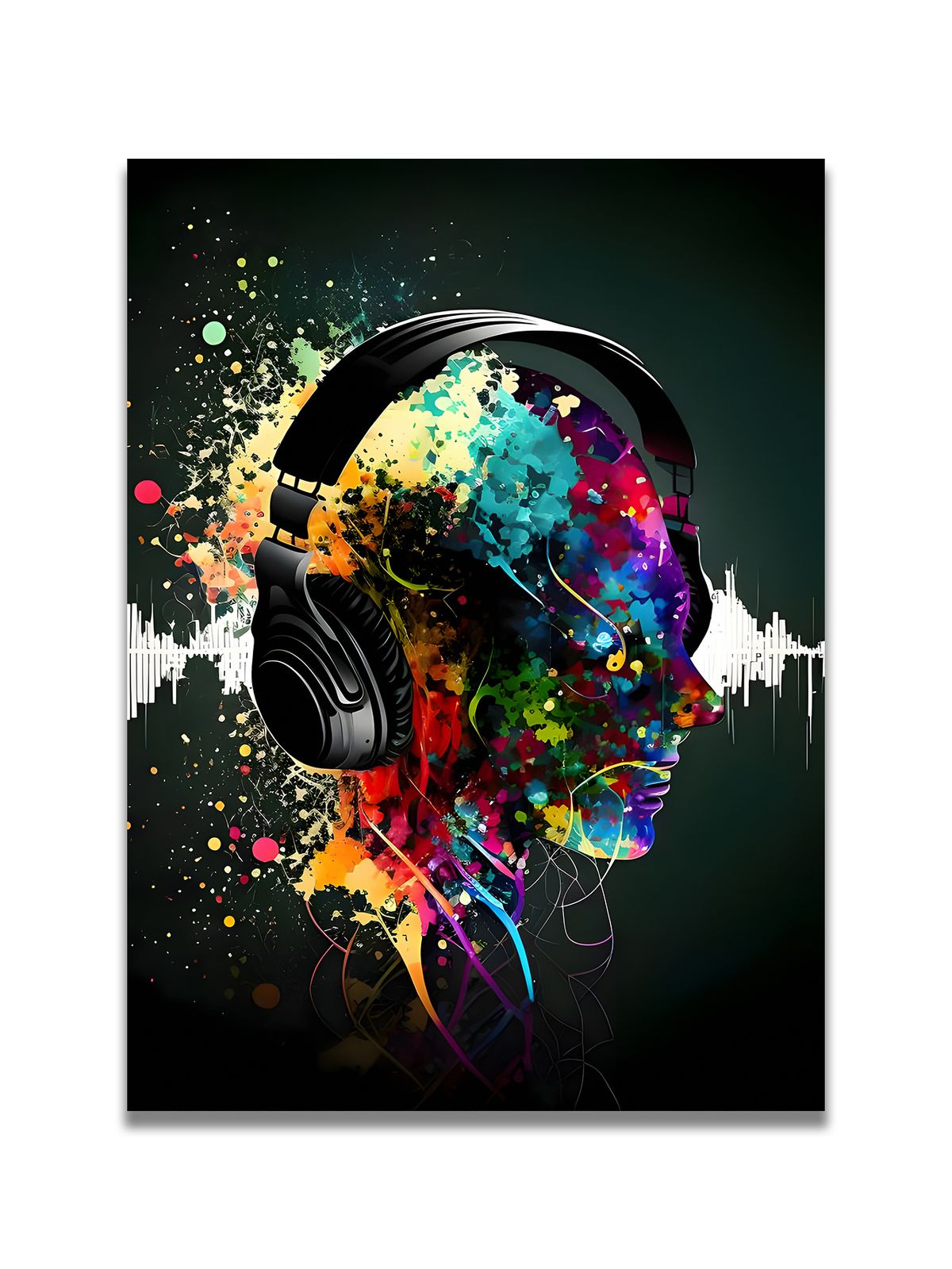 Modern Music Headphone Art Triptych – A Symphony Of Color And Rhythm, Crafted For Music Lovers To Elevate Your Spiritual Resonance._maomaolike.com
