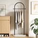 Coat Racks Clothing Rack, Golden Metal Freestanding Heavy Duty Clothes Rack With Marble Base, Multipurpose Garment Hanger For Bedroom Hat Scarf Jacket_maomaolike.com