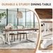 Wood Dining Table, Farmhouse 70.8" Kitchen Table For 6 People_maomaolike.com