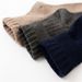 Thick Socks Men's Wool Socks Autumn and Winter Double Needle Vertical Strip Mid-length Socks Cotton Warm Business Loose Sleeping Socks for Men_maomaolike.com