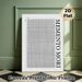 Memento Mori Life Calendar Painting Poster, Minimalist Grid-style Life Week Tracker Poster, Helps Visualize And Track Life's Passing Weeks, Ideal For_maomaolike.com