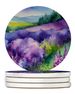 New Hampshire Purple Lilac In Watercolor Large Sandstone Coasters Pack Of 4 Absorbent Round Coasters Decor Gifts For Men Or Women, 4 In, Multicolor_maomaolike.com