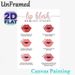 Lip Blush Healing Stages Painting Poster, Clean Minimalist Lip Aftercare Guide Poster, Detailed Healing Phase Illustration, Suitable For Beauty Salons_maomaolike.com