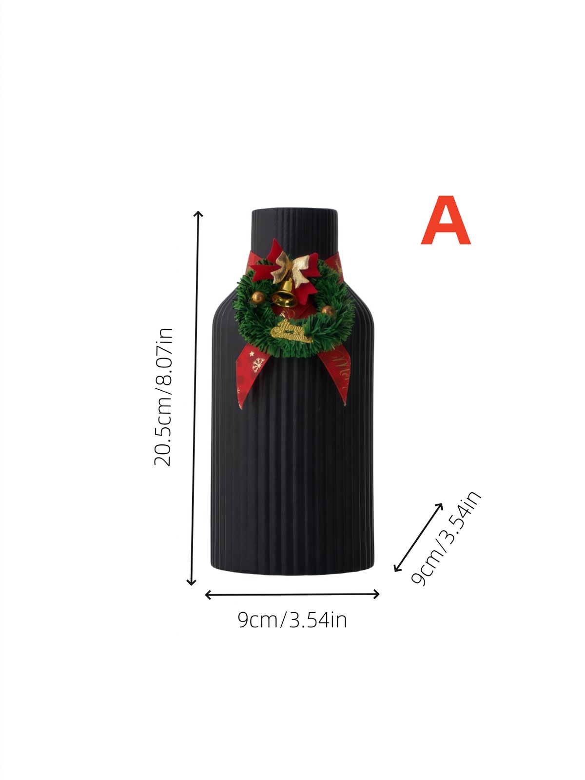 1pc Christmas-style Ceramic Vase_maomaolike.com