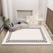 Living Room Rug Large Size Gorgeous Gold Frame Design Bedroom Rug Plush Thickened Machine Washable Thickened Underlay Interior Decorative Rug_maomaolike.com