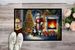 Bernese Mountain Dog And Santa Claus Doormat Front Door Mat Indoor Outdoor Rugs For Entryway, Non Slip Washable Low Pile, 24H X 36W_maomaolike.com