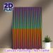 Optical Illusion Striped Painting Poster, Vibrant Geometric Op Art Poster, Bold Two-section Vertical Stripe Design With Vivid Hues, Adds Dynamic_maomaolike.com