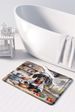 Dachshund The Chef Memory Foam Kitchen Mat Machine Washable Anti-Fatigue Mat Cushion Comfort Bath Mat Or Kitchen Rug_maomaolike.com