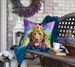 Chesapeake Bay Retriever King Of Mardi Gras Throw Pillow Machine Washable, Indoor Outdoor Decorative Pillow For Couch, Bed Or Patio, 18Hx18W_maomaolike.com