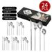 Premium 24-Piece Stainless Steel Cutlery Set Knife Fork Spoon Tableware Elegant Dining Utensil Gift Box Home_maomaolike.com