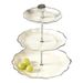 3 Tier Light Luxury High-end Fruit Tray Home Living Room Coffee Table Decorations Front Desk Candy Lotus Tray Multi-layer Fruit Tray Snack Tray_maomaolike.com