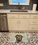 Chocolate Labrador Hippie Dawg Memory Foam Kitchen Mat Machine Washable Anti-Fatigue Mat Cushion Comfort Bath Mat Or Kitchen Rug_maomaolike.com