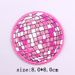 Disco Ball Embroidery Patch Iron On Patches For Clothing Thermoadhesive Patches On Clothes Cartoon Heart Rainbow Applique Decor_maomaolike.com