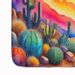 Cactus In Color Memory Foam Kitchen Mat Machine Washable Anti-Fatigue Mat Cushion Comfort Bath Mat Or Kitchen Rug_maomaolike.com