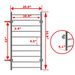 Electric Heated Towel Rack For Bathroom, Wall Mounted Towel Warmer, 10 Stainless Steel Bars Drying Rack_maomaolike.com