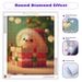 PhotoCustom 5d Diy Diamond Painting Cute Cute Hedgehog Animals Diamond Embroidery Home Artwork Decor _maomaolike.com