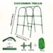 U-shaped Plant Climbing Trellis, 80 * 120cm Outdoor Vertical Garden Arch Grille, With Climbing Net, Orderly Growth Of Cucumbers, Pumpkins, Grapes, Etc_maomaolike.com