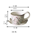 Vintage Nordic Style Coffee Cups And Plates, Couple's Souvenirs, Ceramic Cups With Plates_maomaolike.com