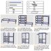 Metal Garment Rack Shoe Clothing Organizer Shelves Freestanding Multifunctional Clothes Wardrobe_maomaolike.com